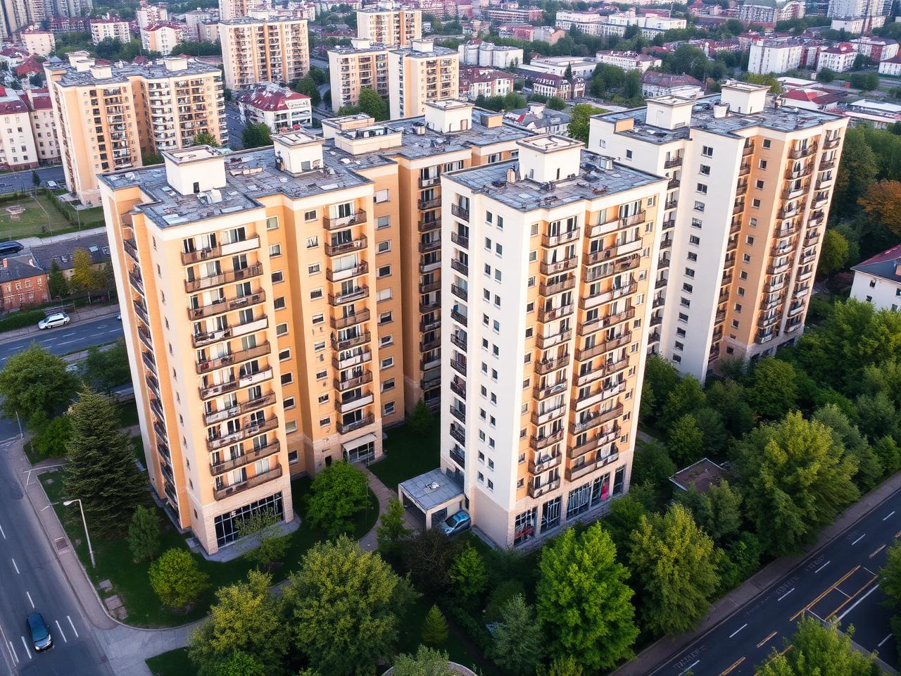 4 Wohngebäude mit Tiefgarage, 481 Wohnungen
